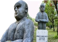 d'Antalffy statue in Karadordev Park, Zrenjanin