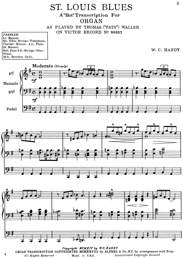 Violin Online Free Violin Sheet Music - St. Louis Blues by W.C. Handy