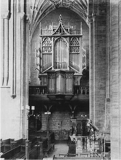 Organ of Sherbourne Abbey